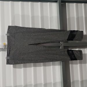 No Boundaries Stretch High Rise‎ Tight Legging Pants Black Netting Mesh Ankle